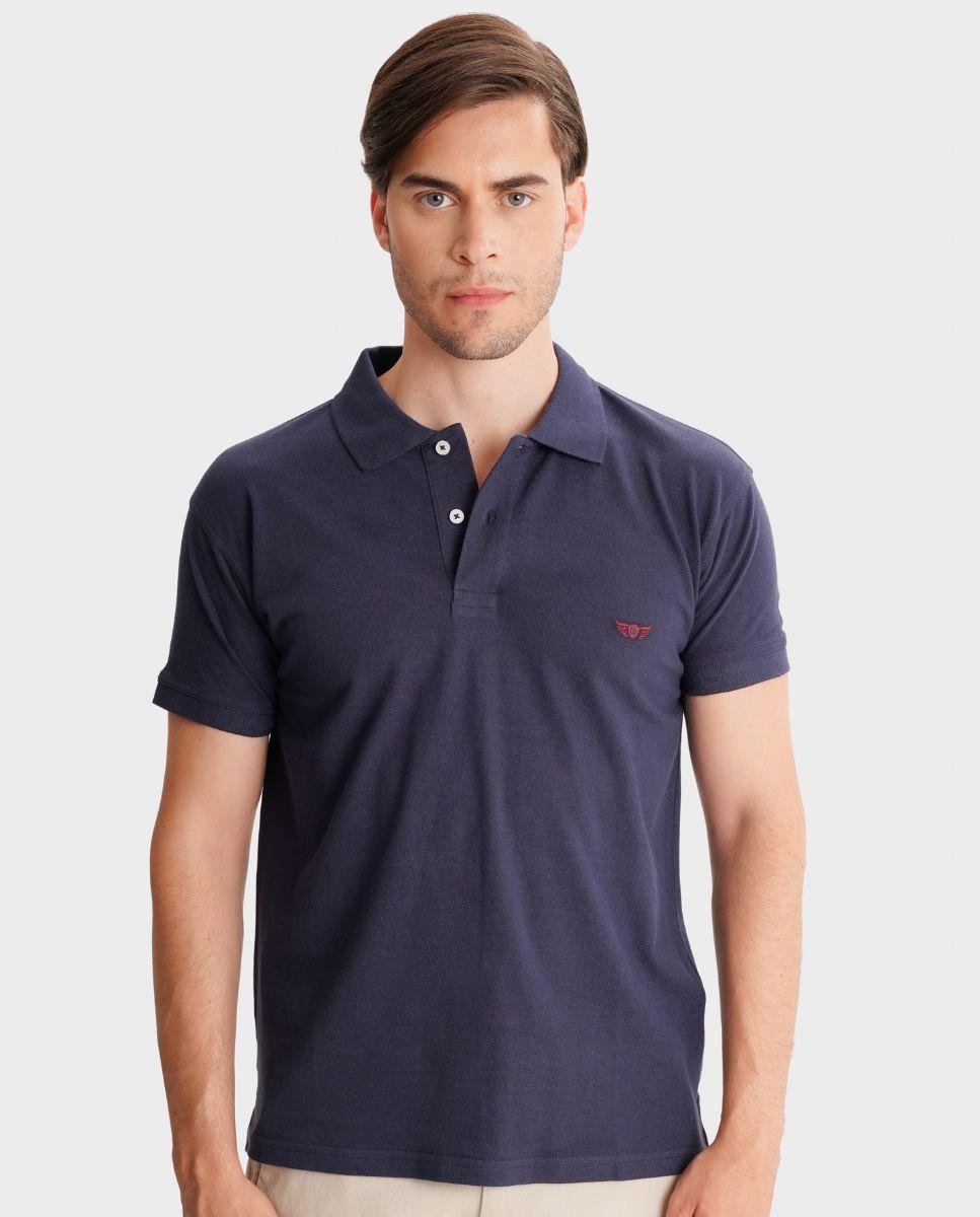 Imagem 0 de Polo de Manga Curta com Logo Bordado