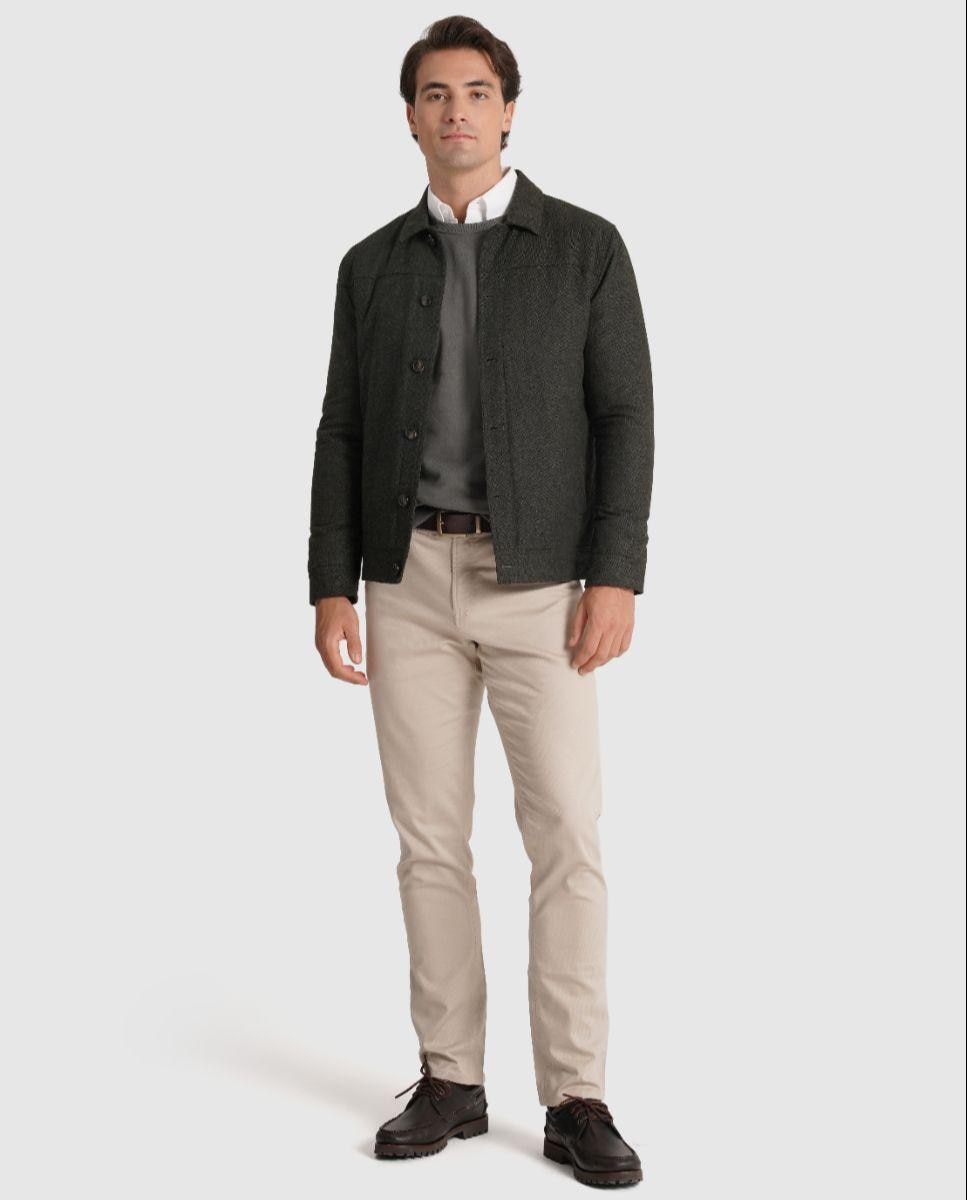 Imagem 0 de Casaco com Fecho de Botões e Bolsos Laterais