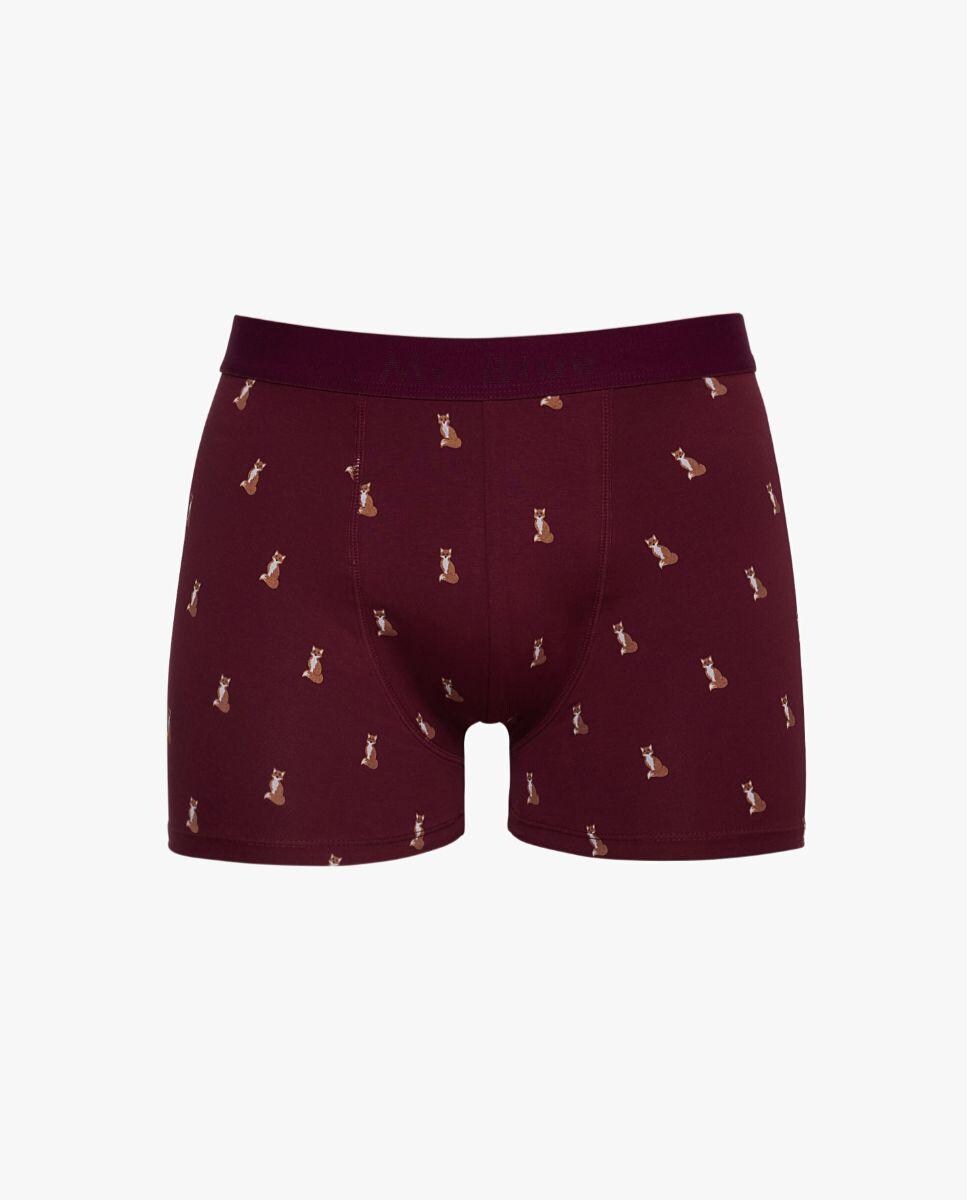 Boxers com Micro Estampados em Bordeaux Bordeaux-1