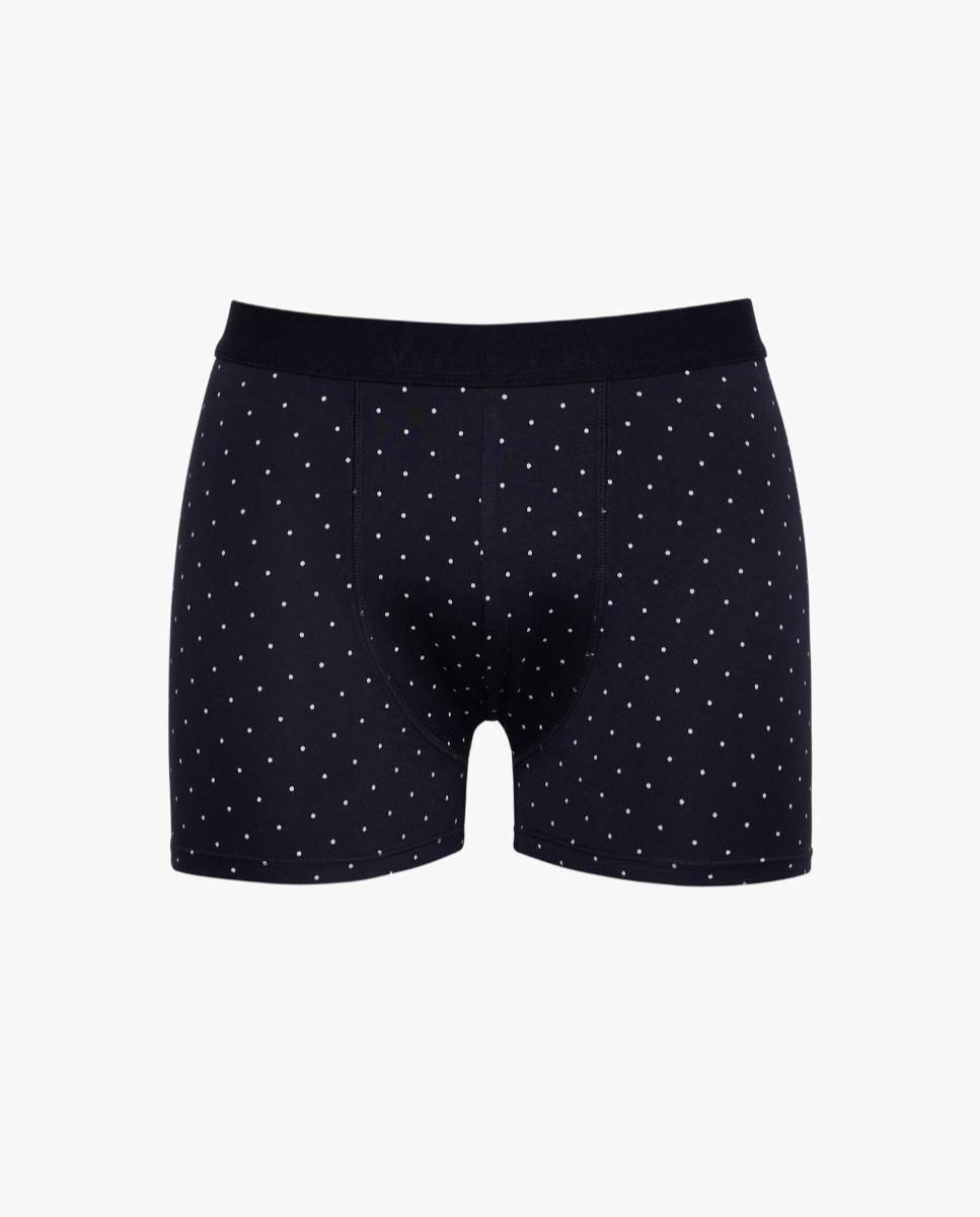 Boxers em Azul-marinho com Bolinhas Brancas Azul-marinho-1