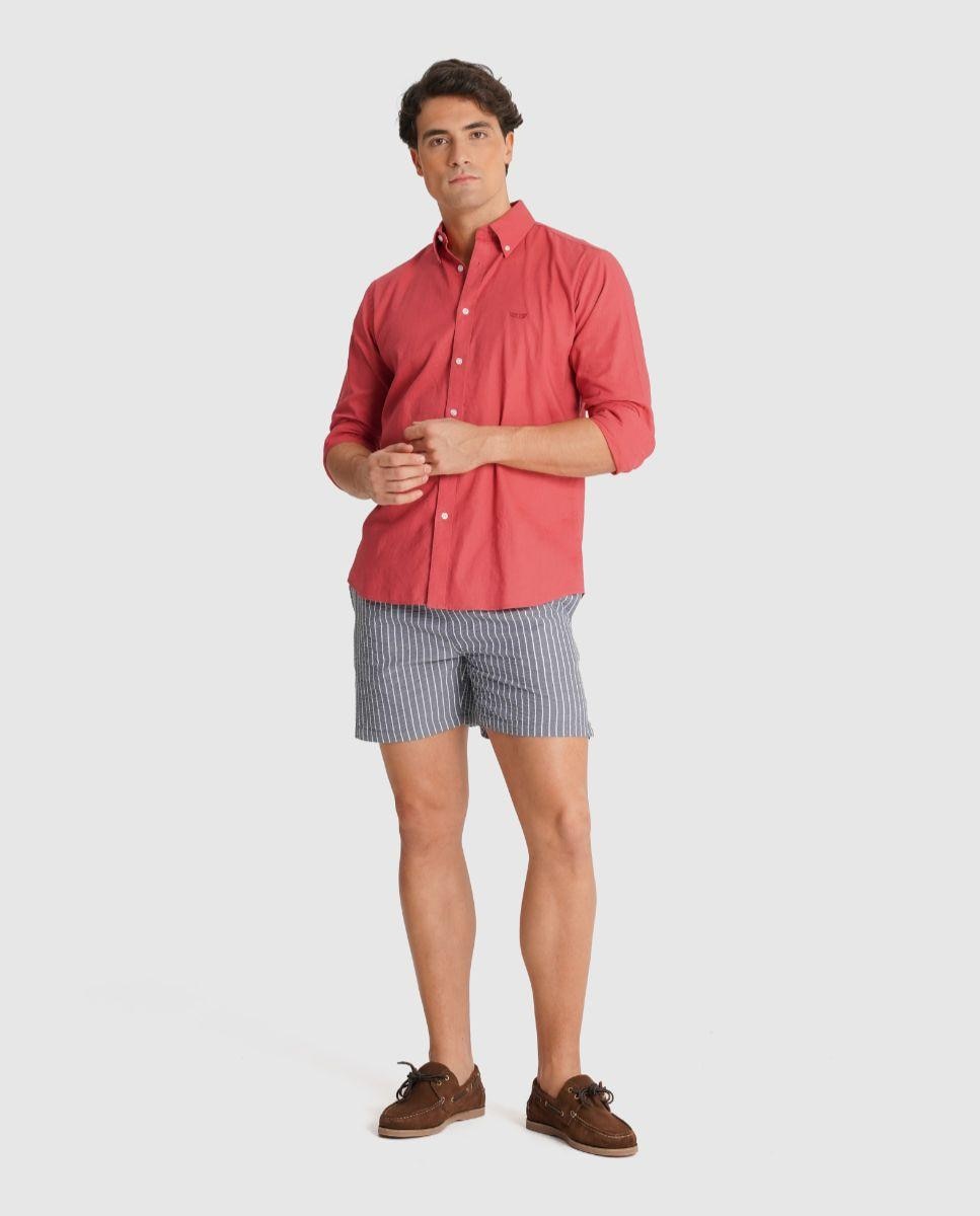 Imagem 0 de Camisa com Linho e Corte Regular