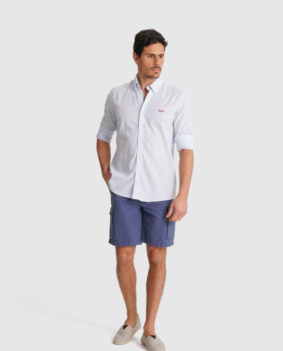 Imagem 0 de Camisa de Linho com Corte Regular