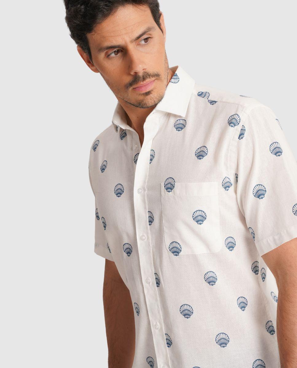 Imagem 0 de Camisa de Linho com Corte Regular