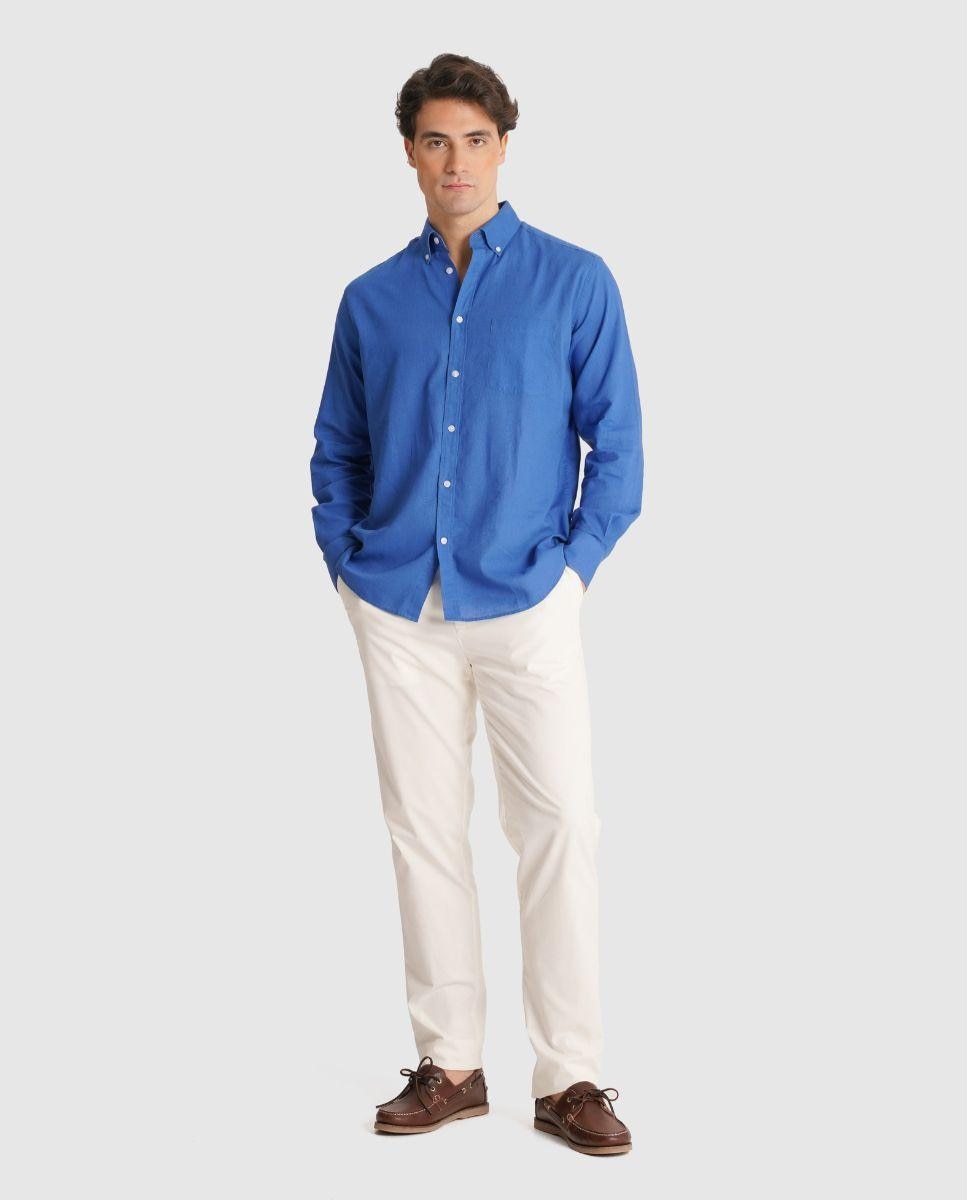 Imagem 0 de Camisa de Linho com Corte Regular