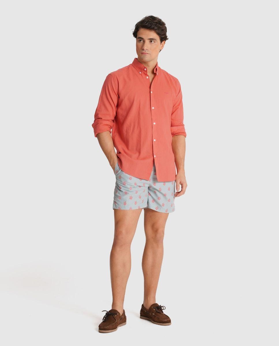 Imagem 0 de Camisa de Linho com Corte Regular