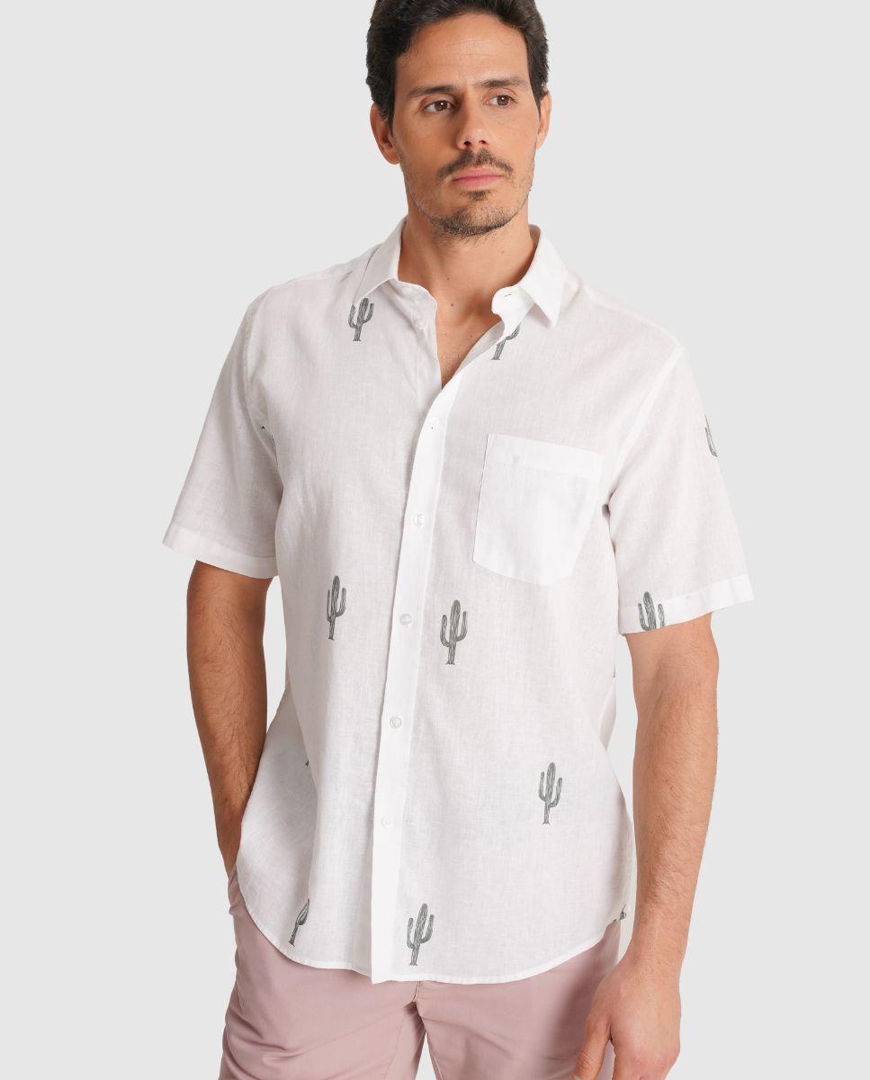 Imagem 0 de Camisa de Linho com Corte Regular