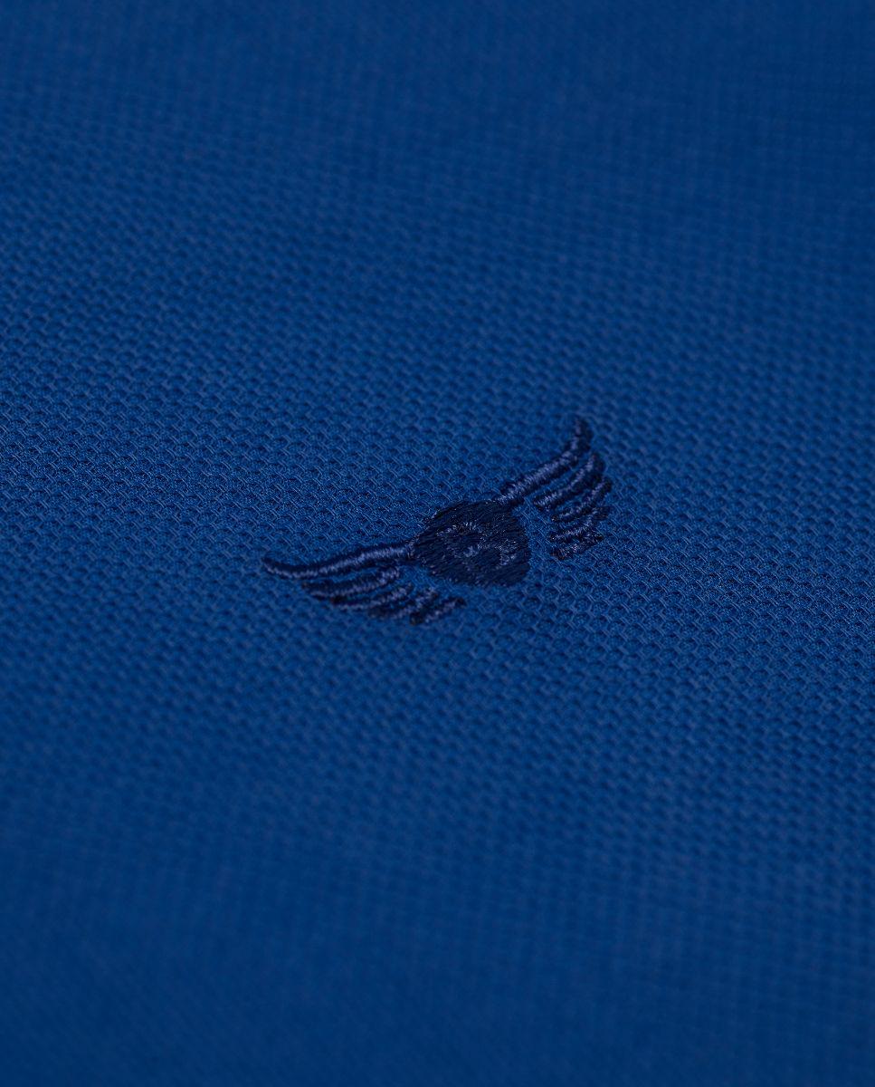 Camisa Lisa de Corte Regular Azul-elétrico-2