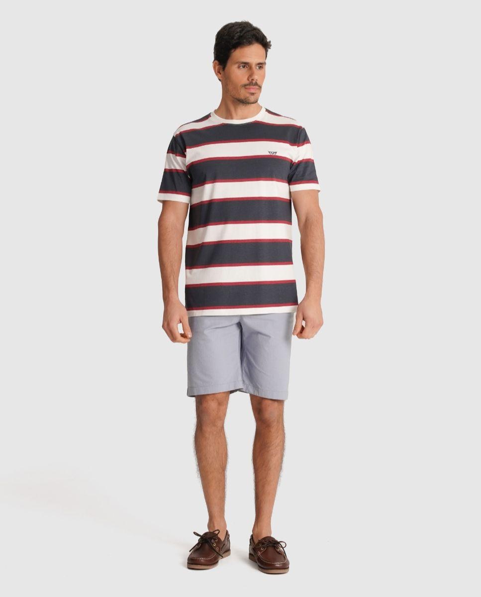 Imagem 0 de T-shirt de Manga Curta e Design Às Riscas