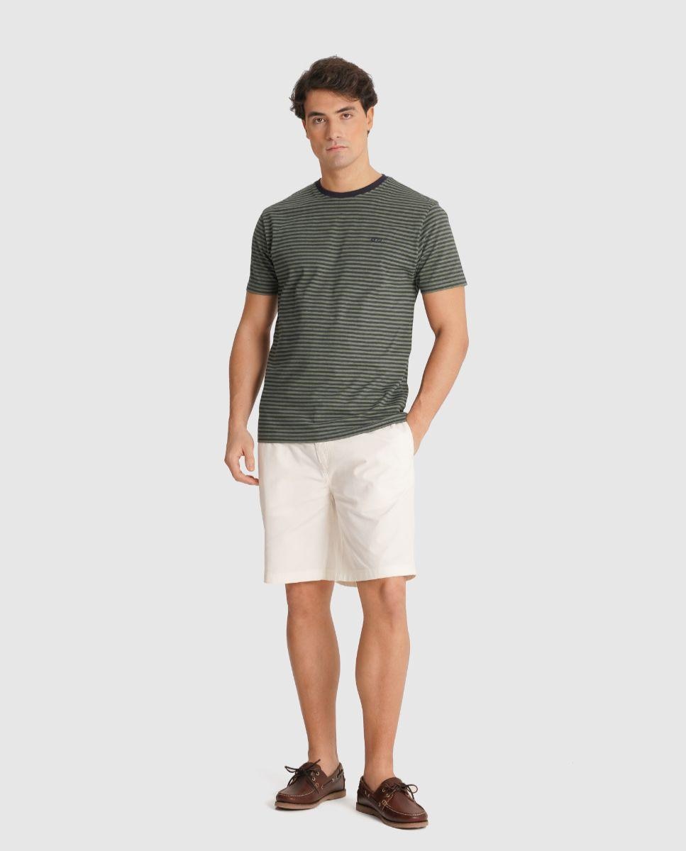 Imagem 0 de T-shirt de Manga Curta e Design Às Riscas