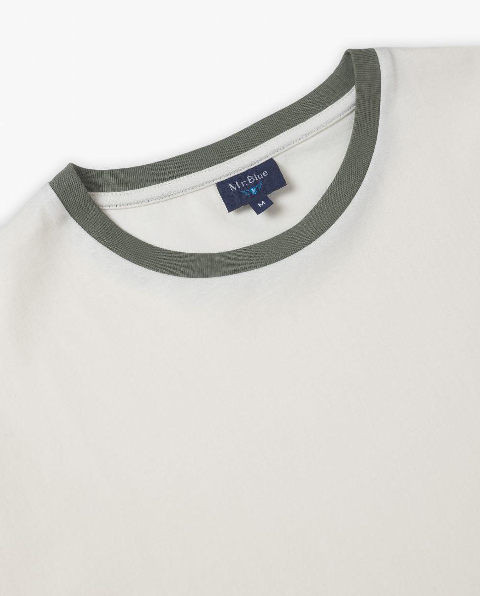T-shirt de Manga Curta 100% Algodão Branco-2