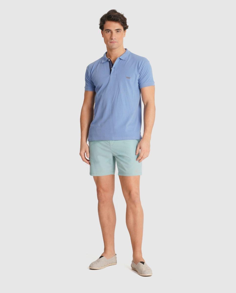 Imagem 0 de Polo de Manga Curta e Gola Tipo Camisa