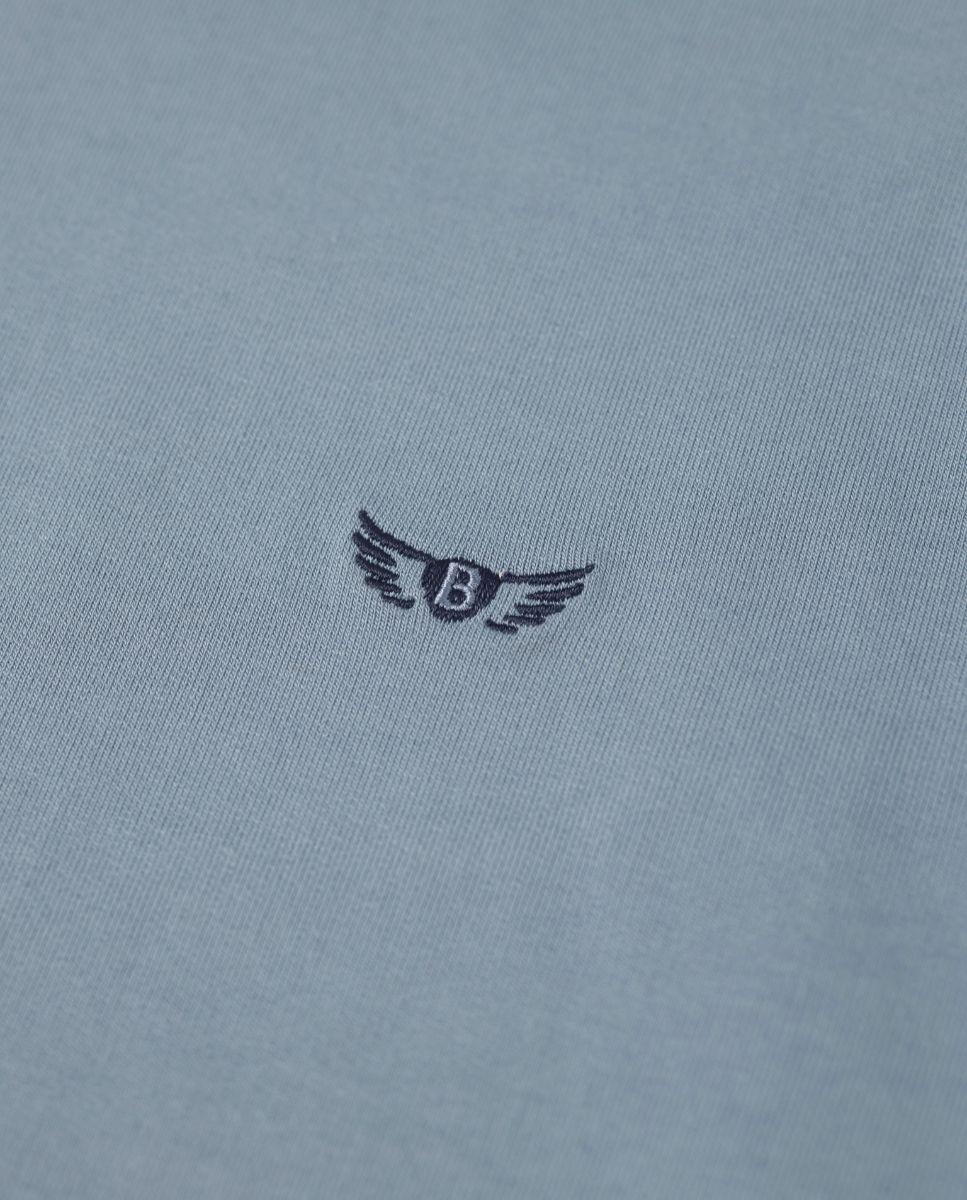 Sweatshirt com Capuz de Corte Regular Azul-3