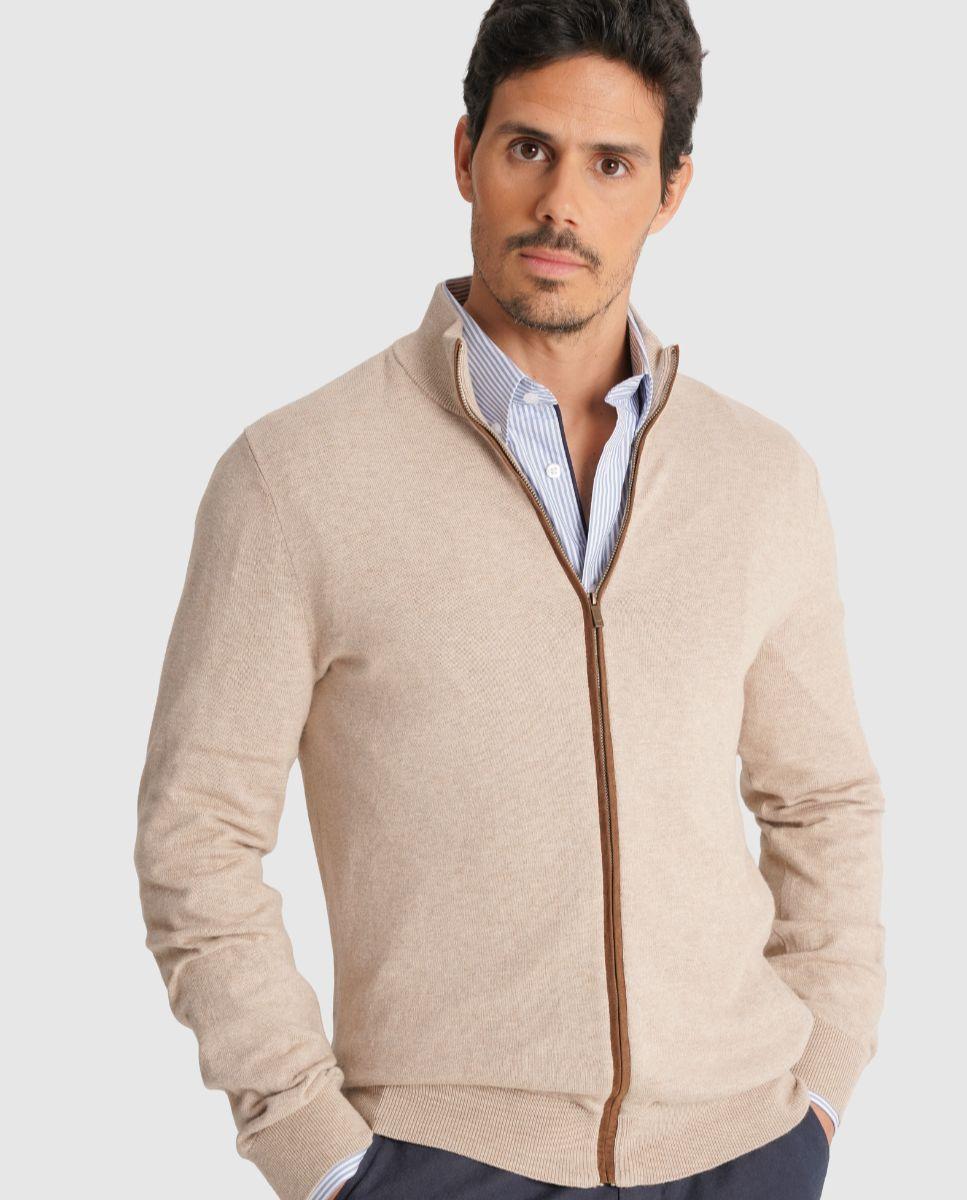 Imagem 0 de Cardigan com Fecho Zip e Manga Comprida