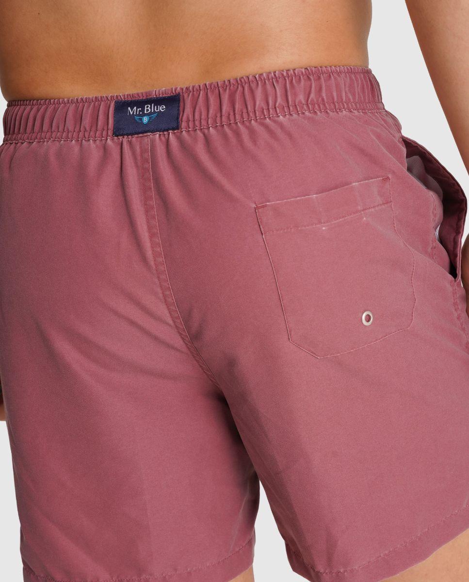 Fato de Banho com Elástico e Ajuste de Cordão Rosa-2