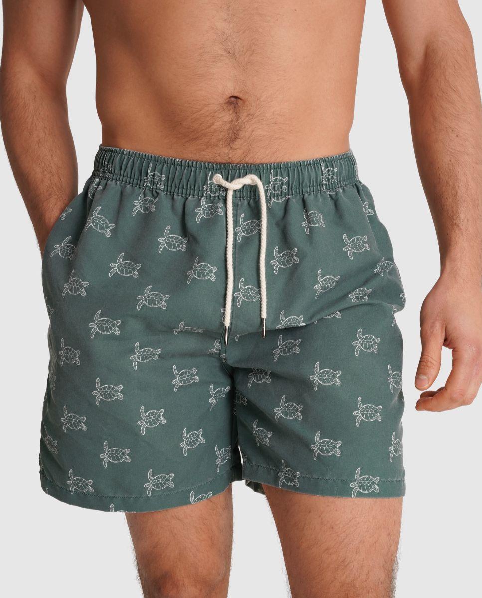 Imagem 0 de Fato de Banho com Cintura Elástica e Bolso Posterior