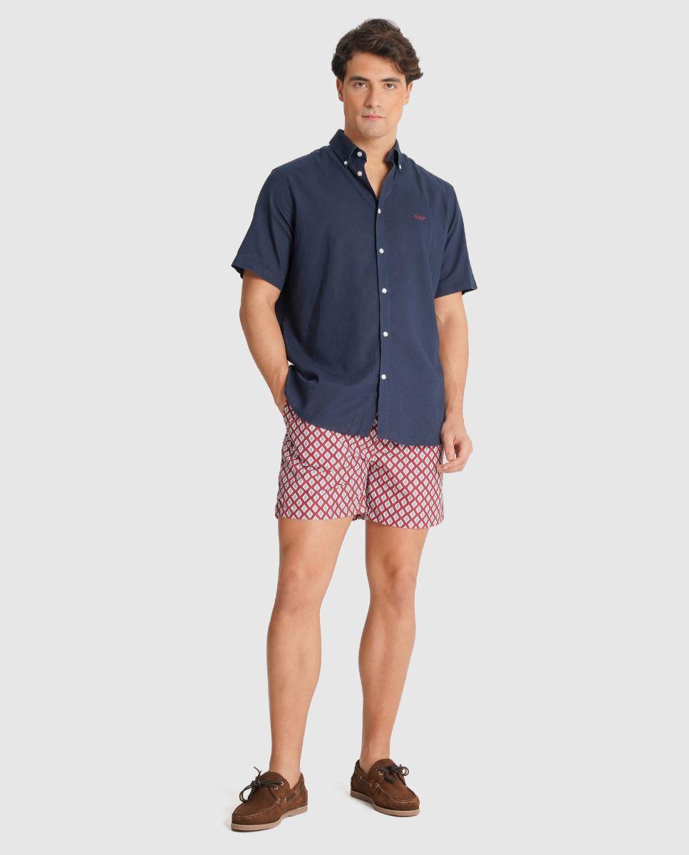 Imagem 0 de Fato de Banho com Cintura Elástica e Bolso Posterior