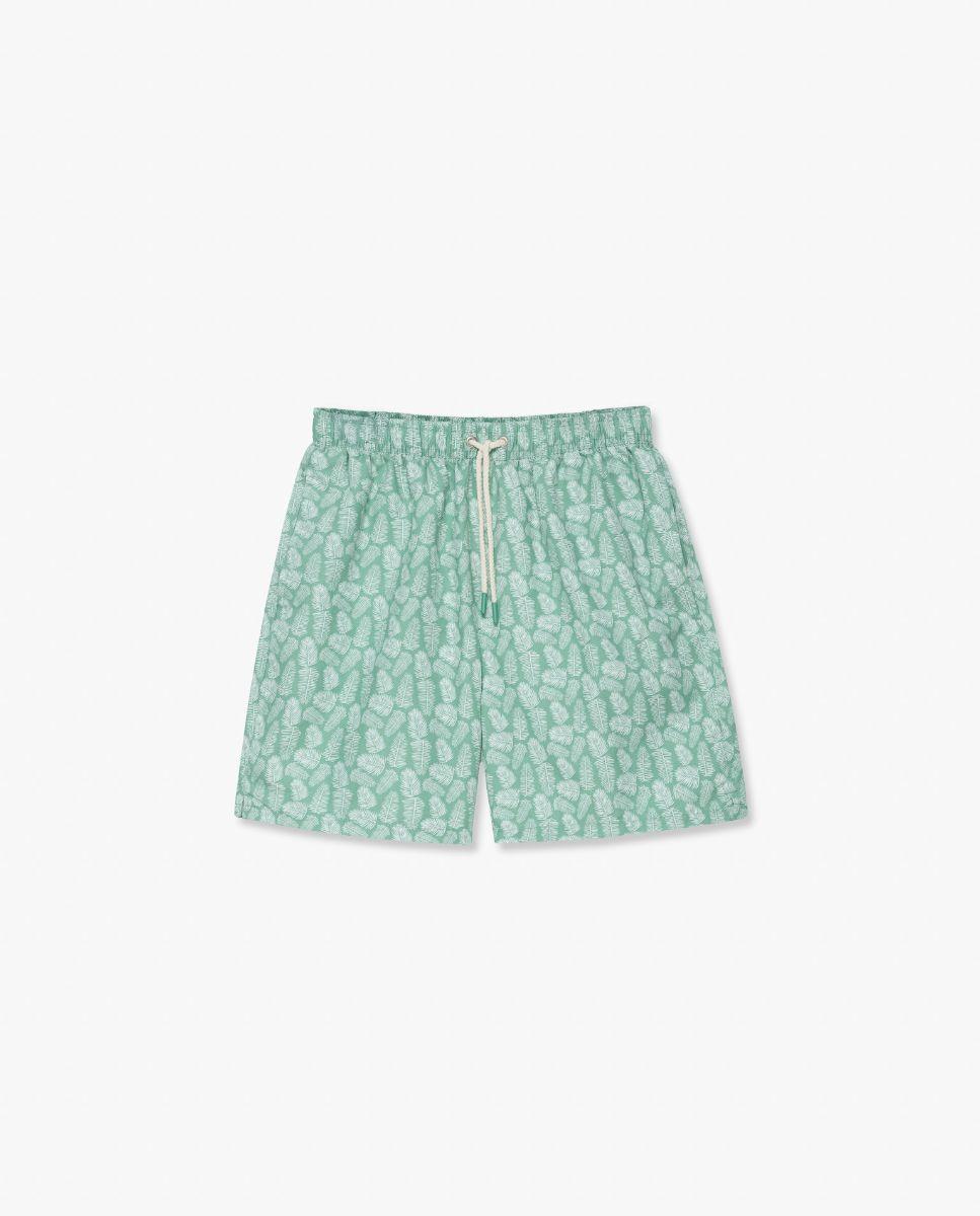 Imagem 0 de Fato de Banho Bermuda Estampado de Corte Regular