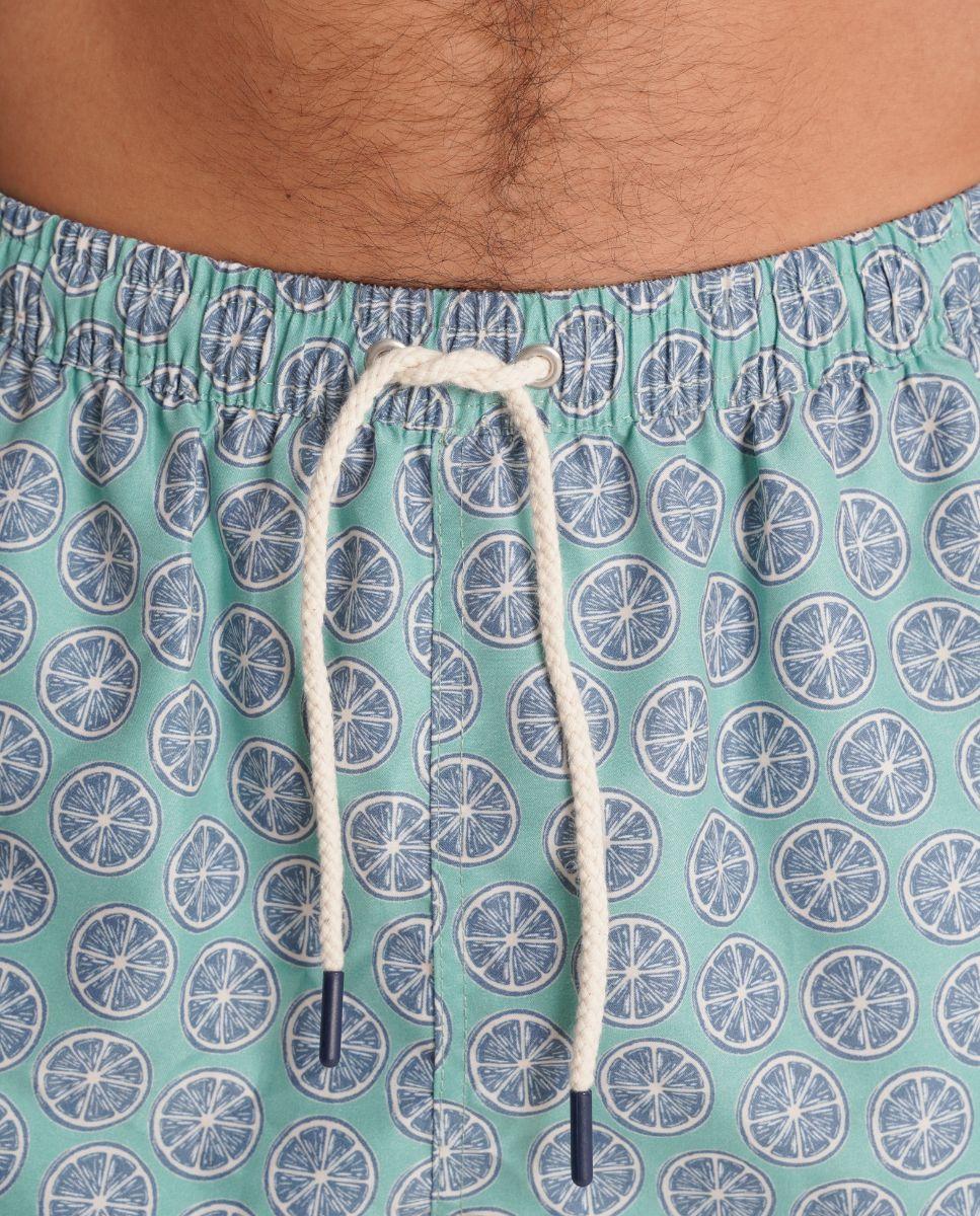 Imagem 0 de Fato de Banho Bermuda Estampado de Corte Regular