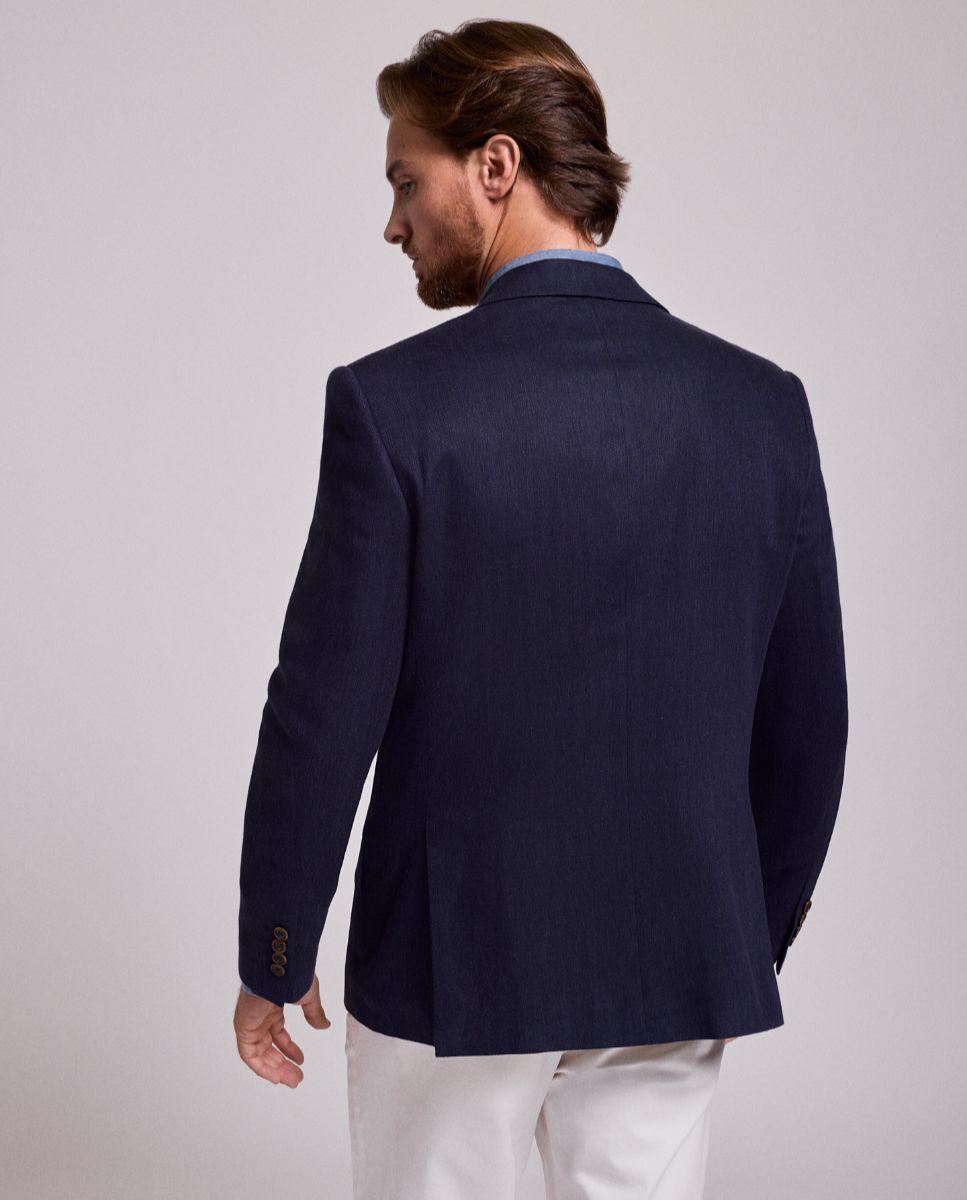Blazer com Abotonaduras nos Punhos e Corte Regular Azul-marinho-2