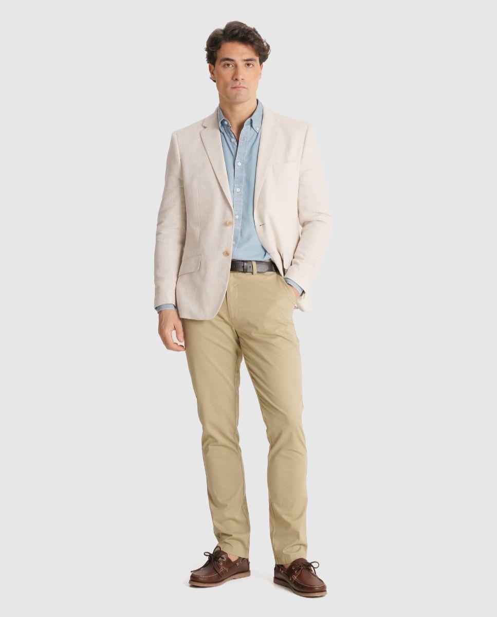 Imagem 0 de Blazer com Abotonaduras nos Punhos e Corte Regular