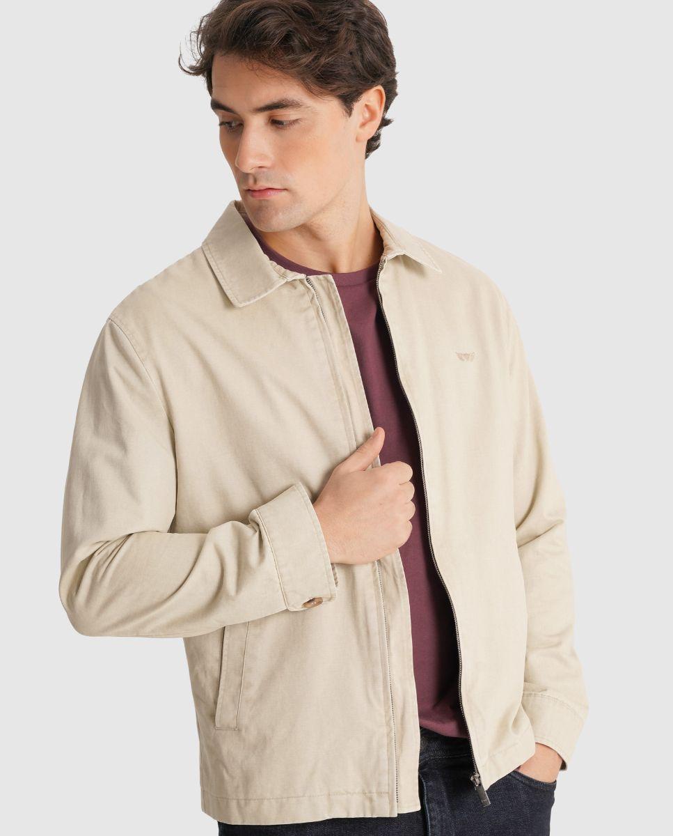 Imagem 0 de Casaco com Fecho Zip e Corte Regular