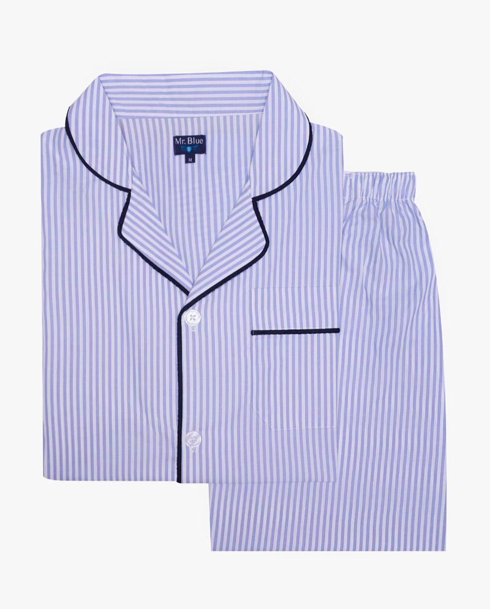 Imagem 0 de Pijama Curto Às Riscas