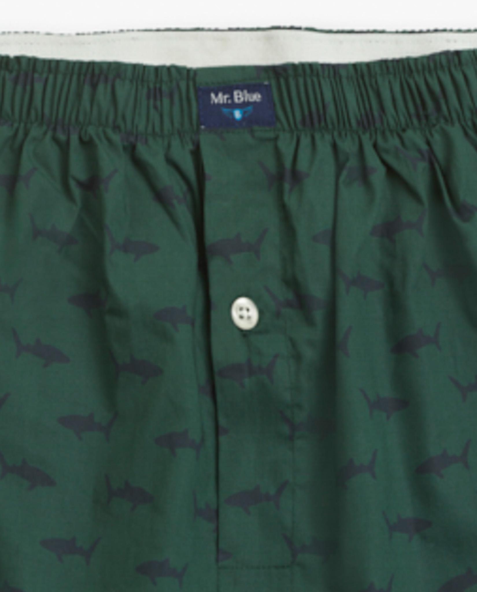 Boxer de Malha em Algodão 100% Verde-2