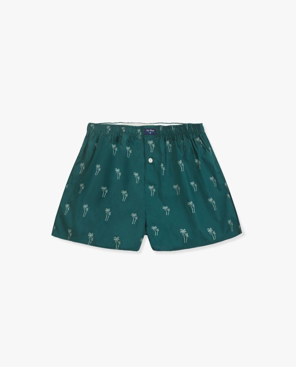 Boxer de Malha em Algodão 100% Verde-1