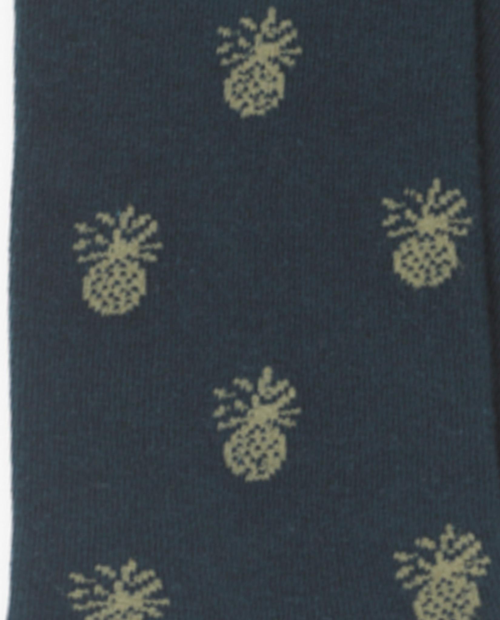 Meias Estampadas de Algodão Verde-2