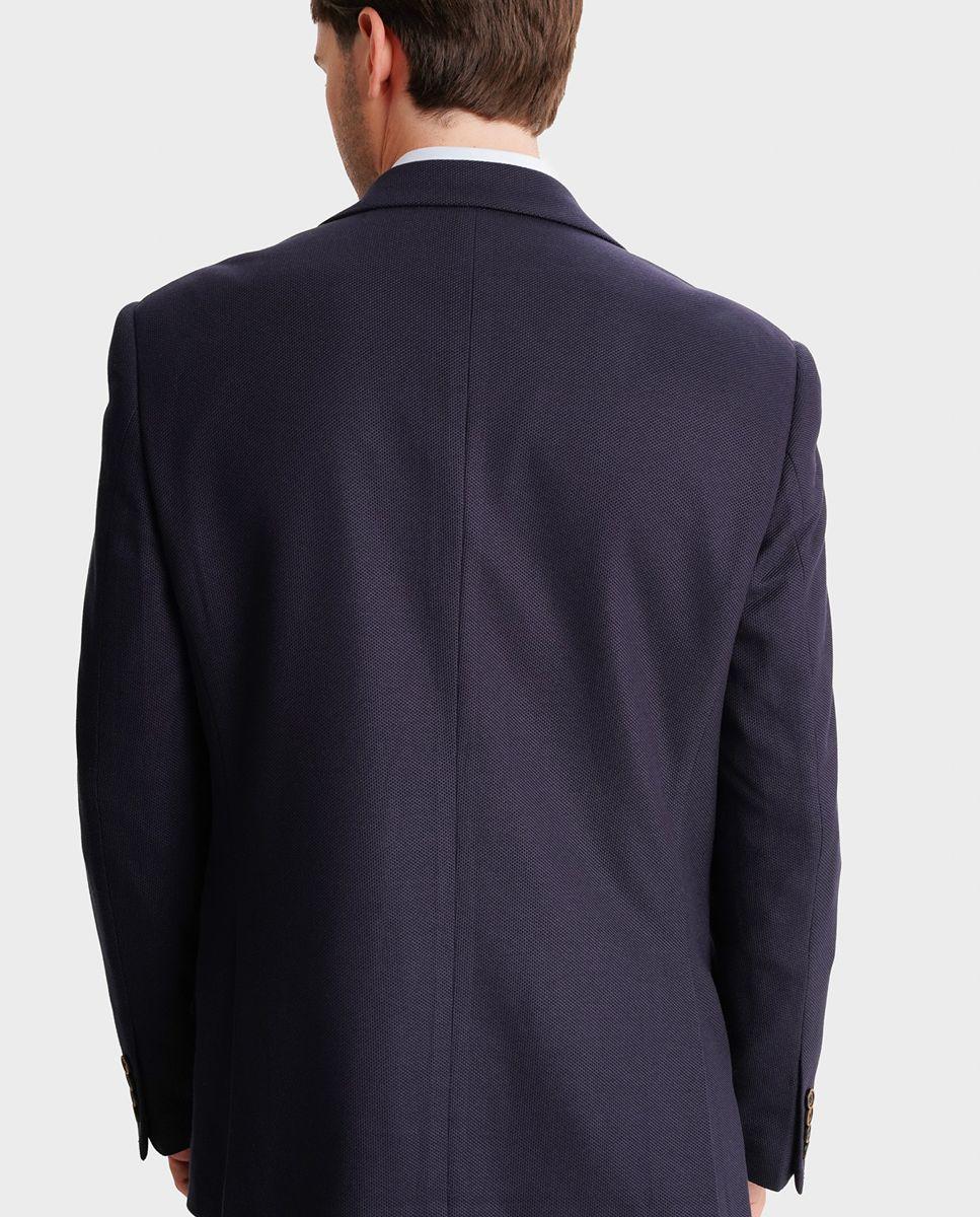 Blazer azul liso Azul-3