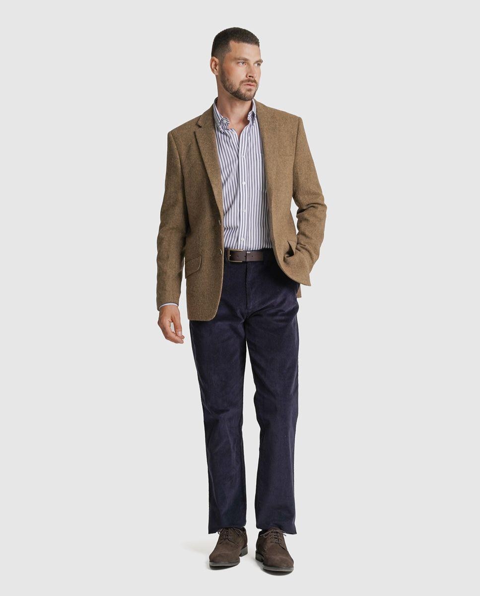 Blazer lã amarelo liso Amarelo-2