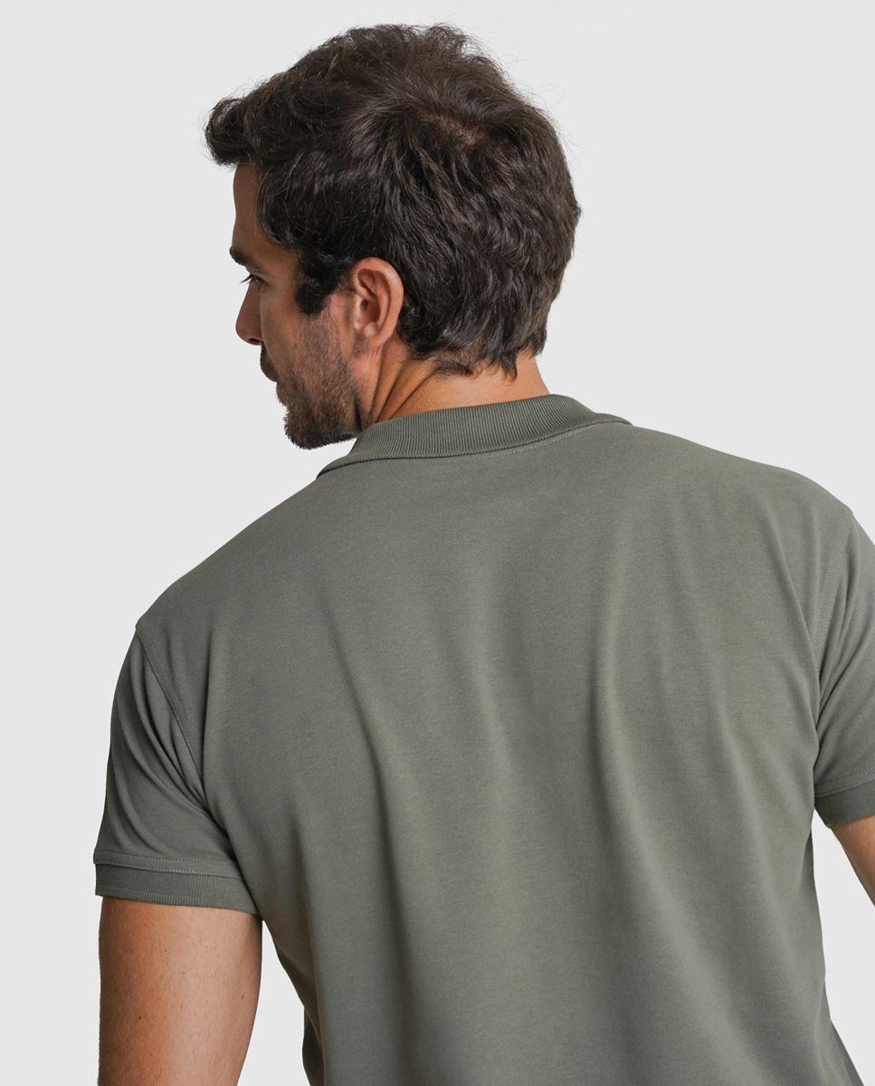 Polo algodão regular fit verde liso Verde-3