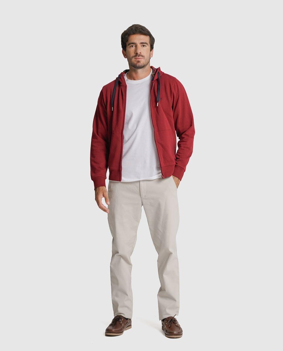 Imagem 0 de Hoodie algodão bordeaux liso
