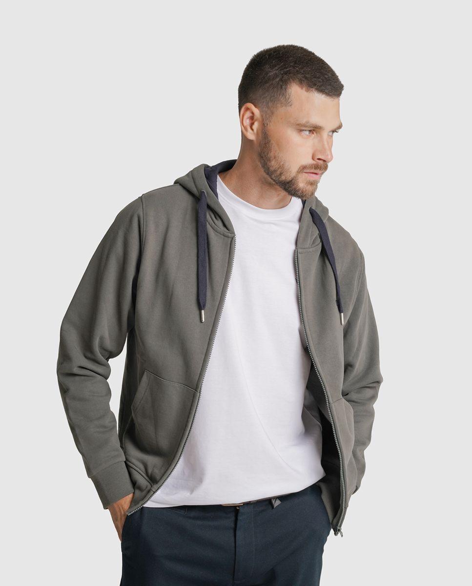 Imagem 0 de Hoodie algodão verde liso