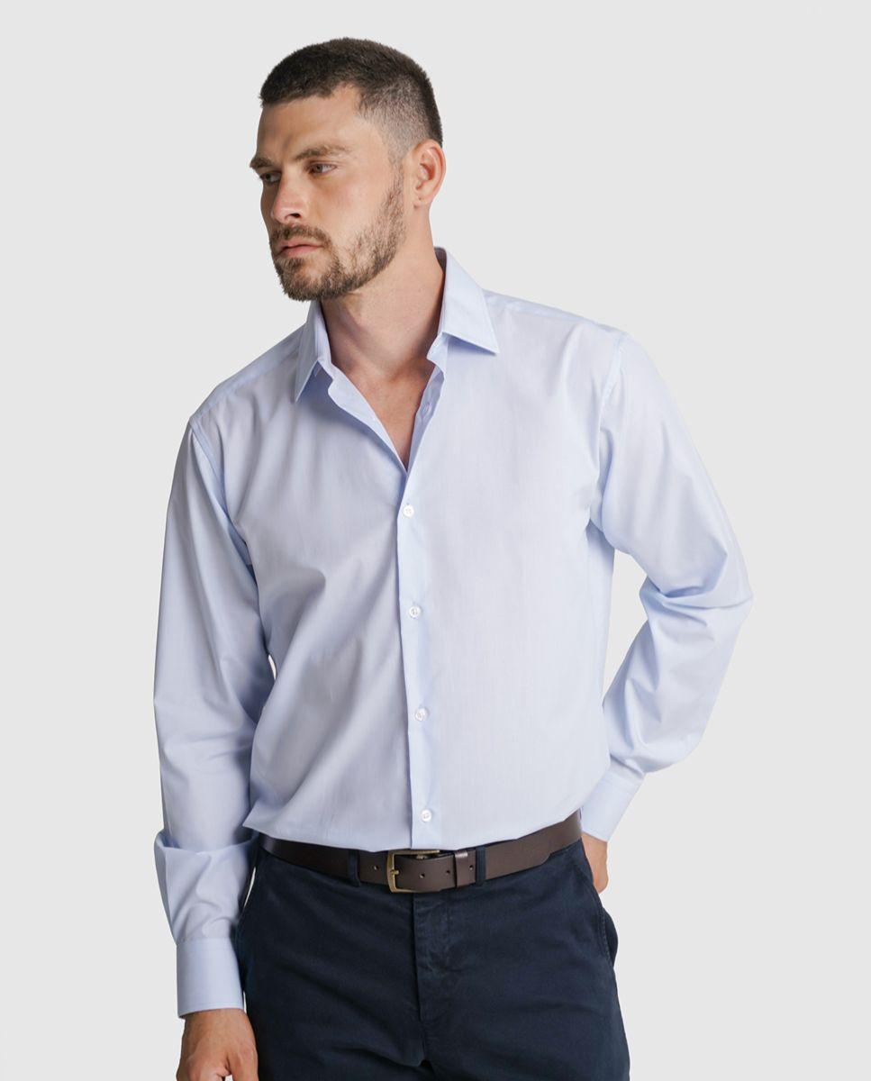 Imagem 0 de Camisa popeline classic fit branca lisa