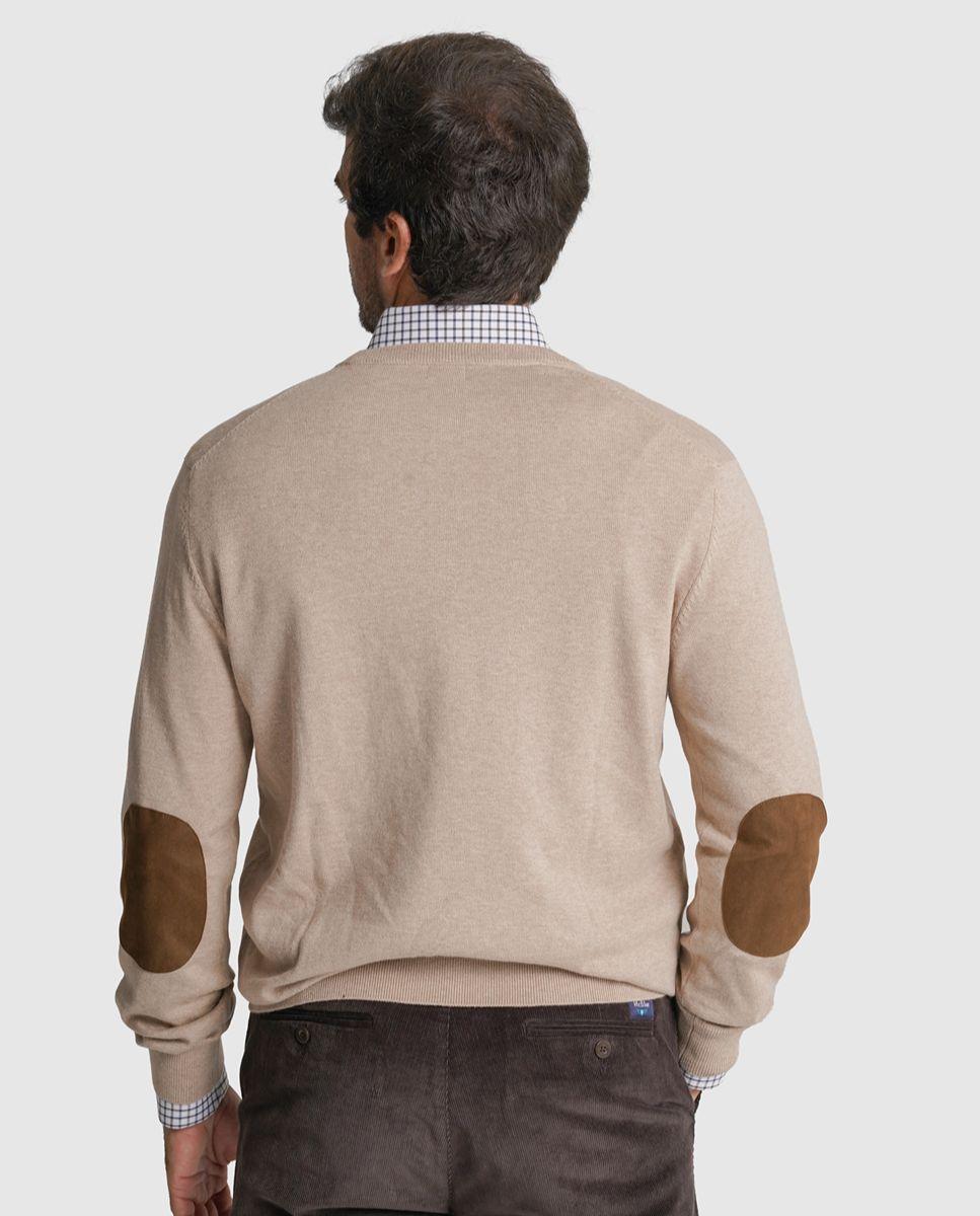 Pullover caxemira regular fit bege liso Bege-2