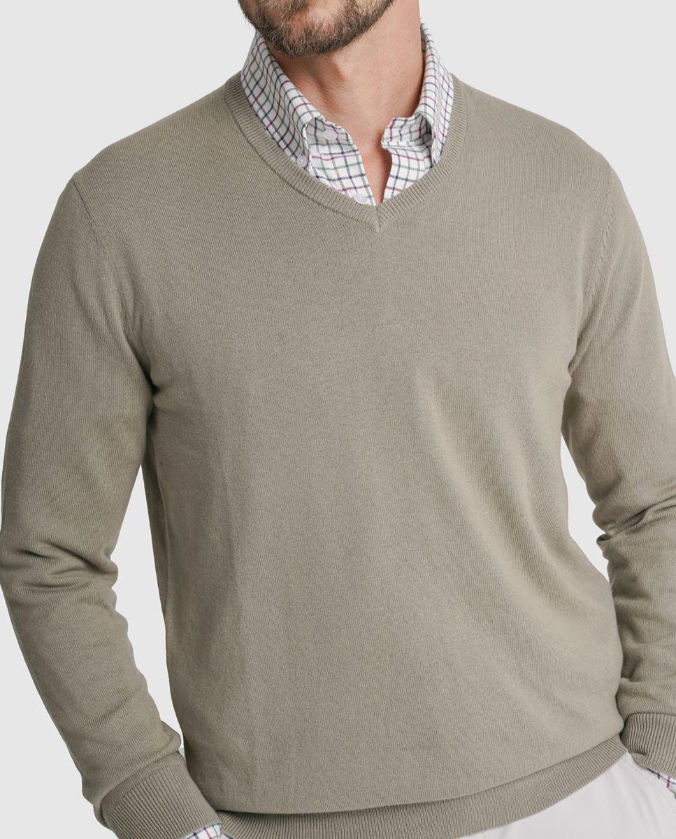 Imagem 0 de Pullover lã regular fit verde liso