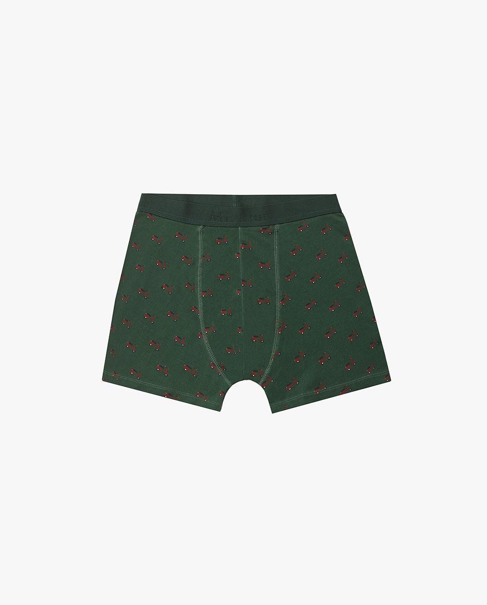 Imagem 0 de Boxers algodão regular fit verdes padrões