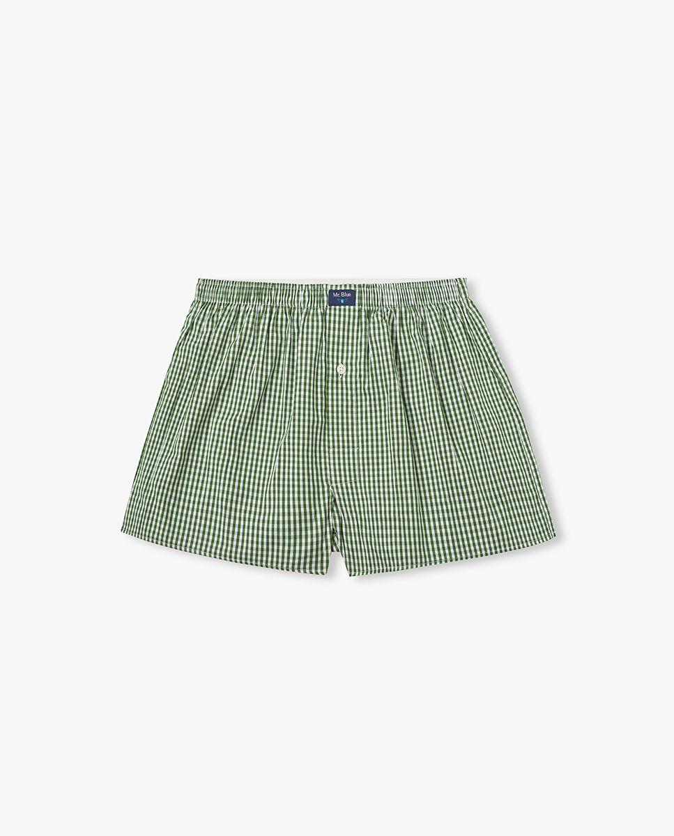 Imagem 0 de Boxers classic fit verdes quadrados