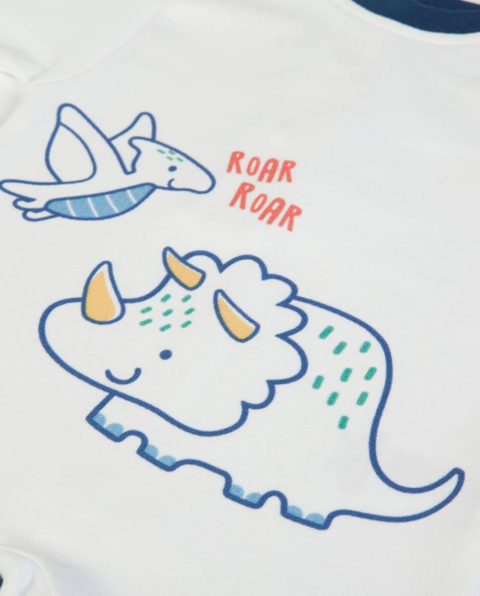 Babygrow em algodão Branco-3