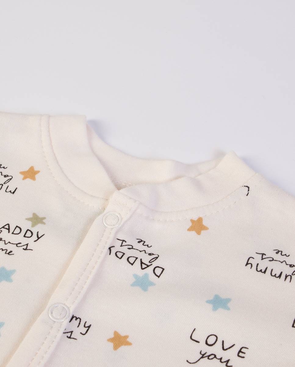 Babygrow em algodão Cru-2