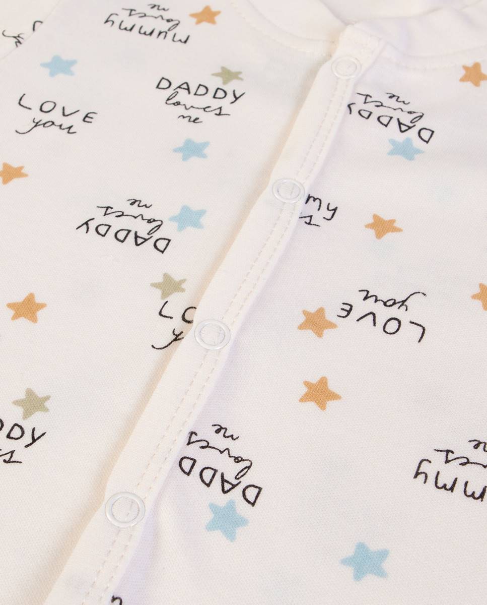 Babygrow em algodão Cru-3