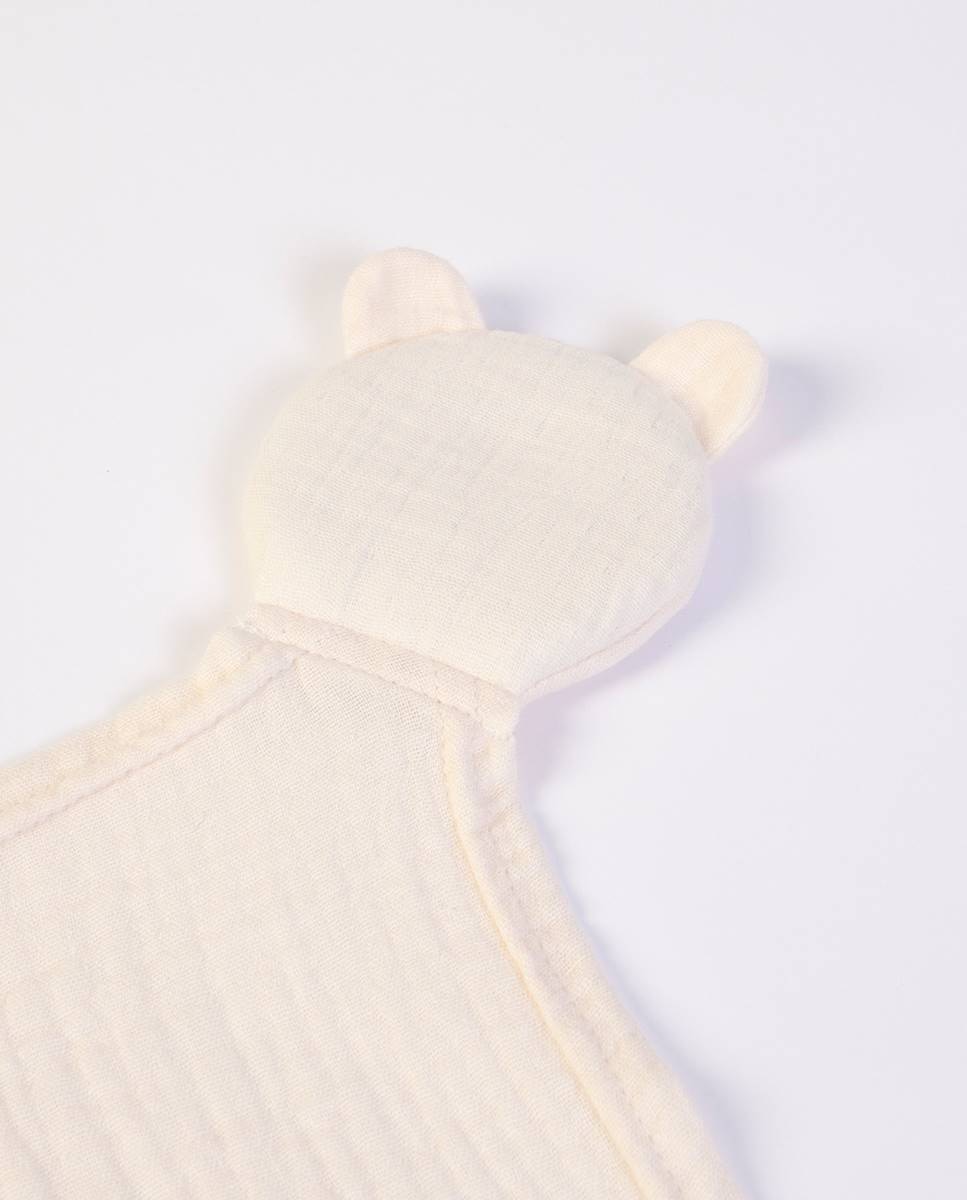 Doudou em musseline de algodão orgânico Cru-2