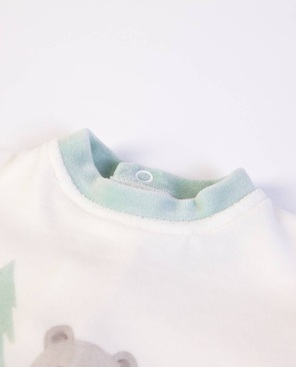Babygrow em veludo FS Baby Verde-3