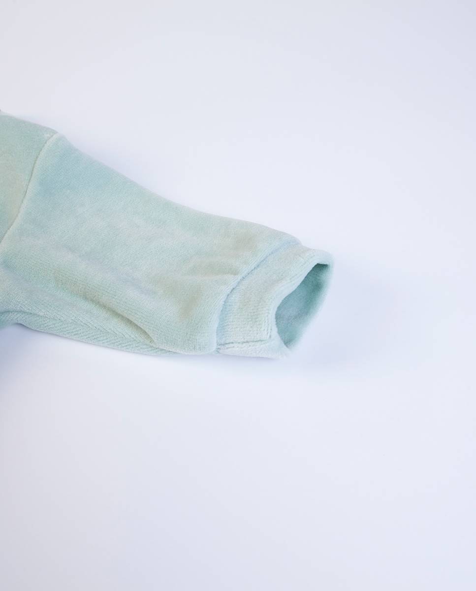 Babygrow em veludo Verde-5