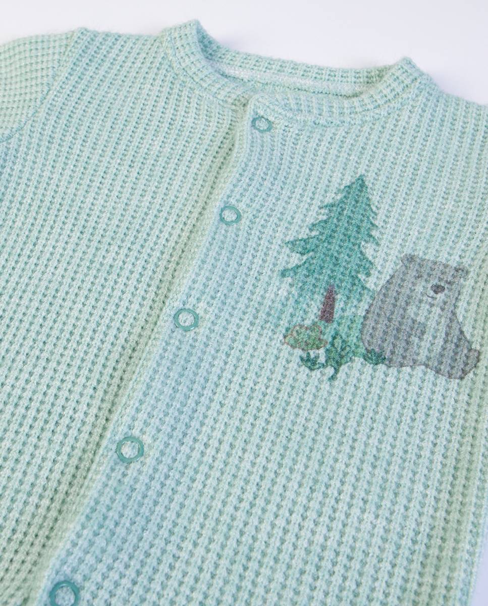 Babygrow em malha FS Baby Verde-3
