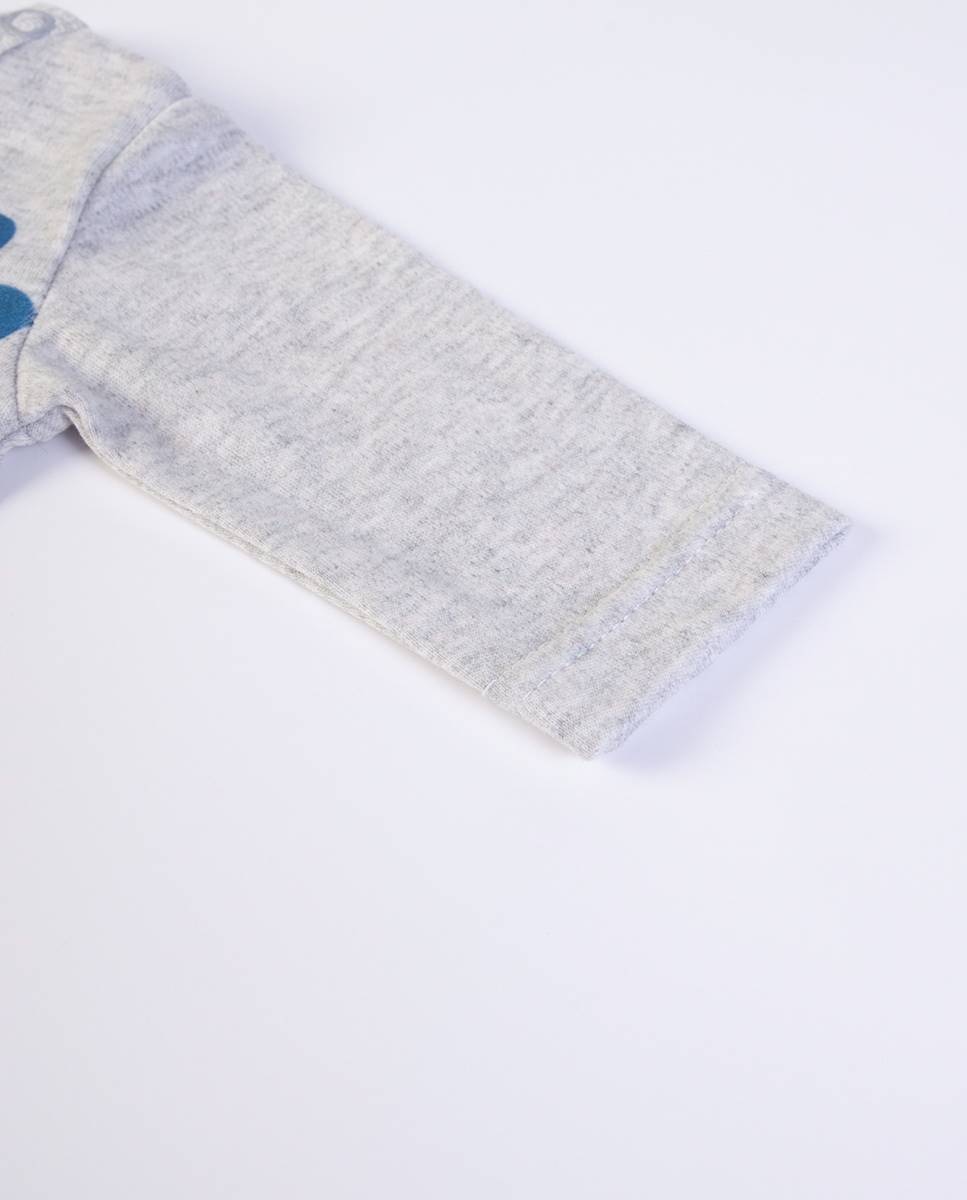 Body em algodão Cinzento-claro-5