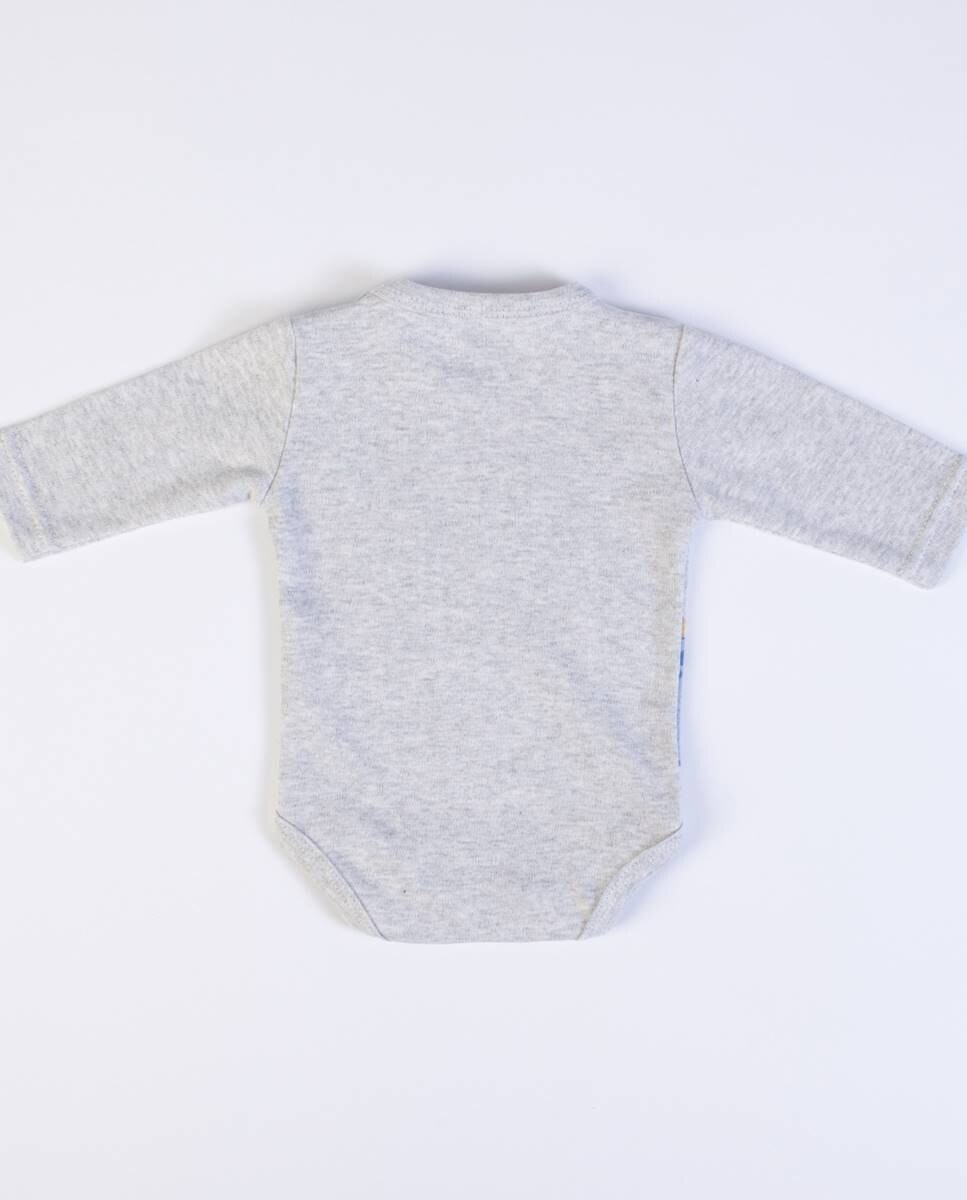 Body em algodão Cinzento-claro-6
