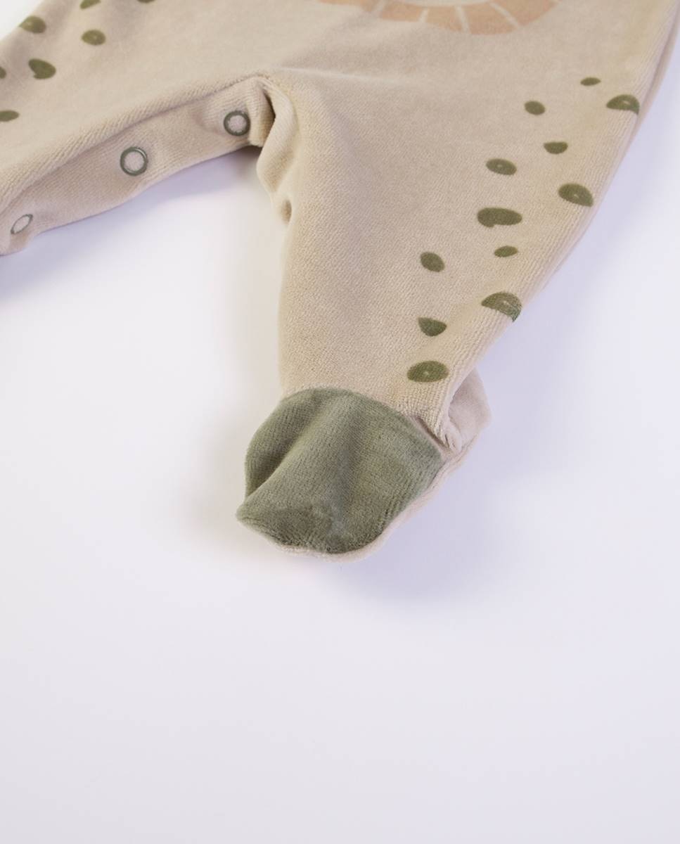 Babygrow em veludo FS Baby Taupe-4