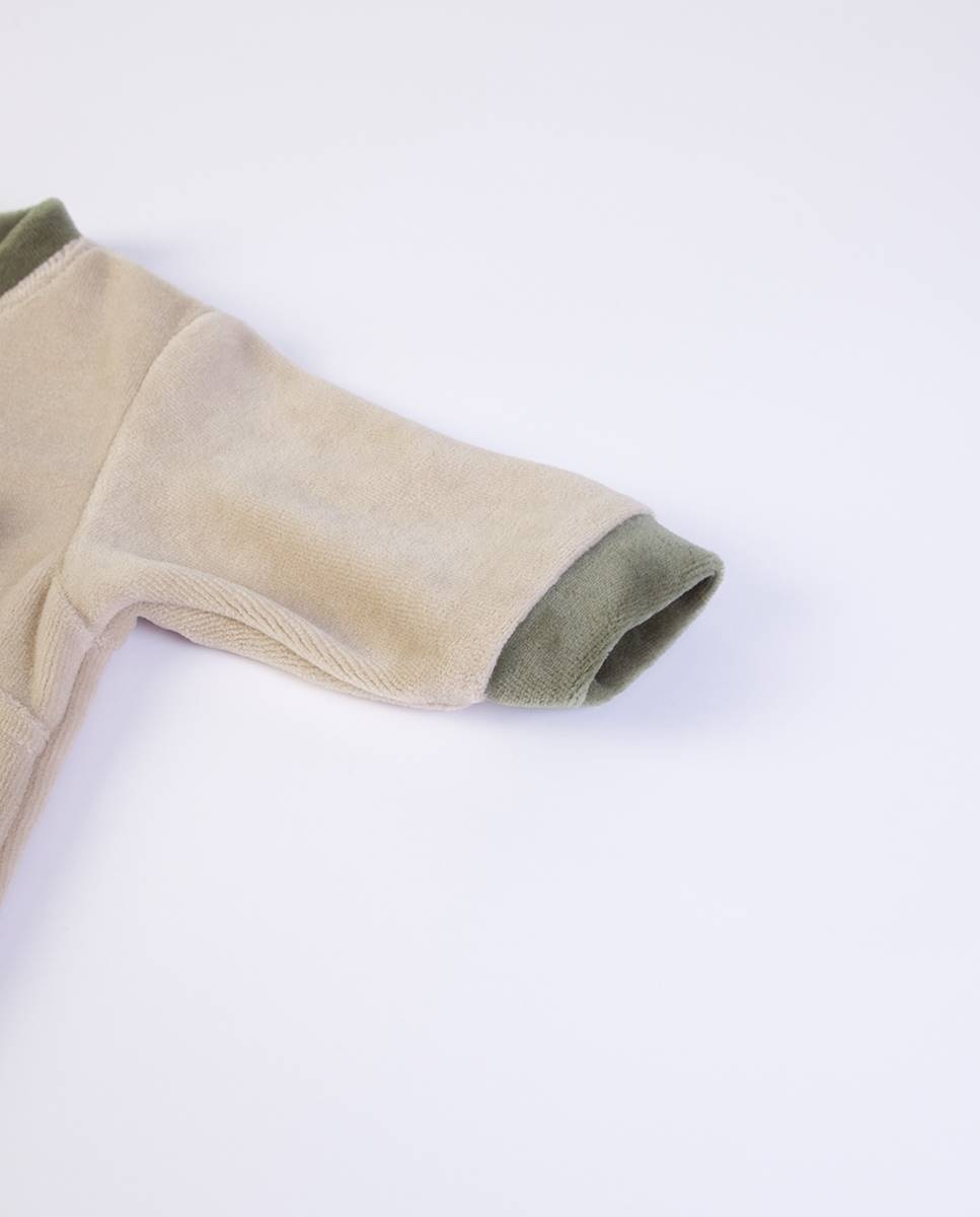 Babygrow em veludo FS Baby Taupe-5